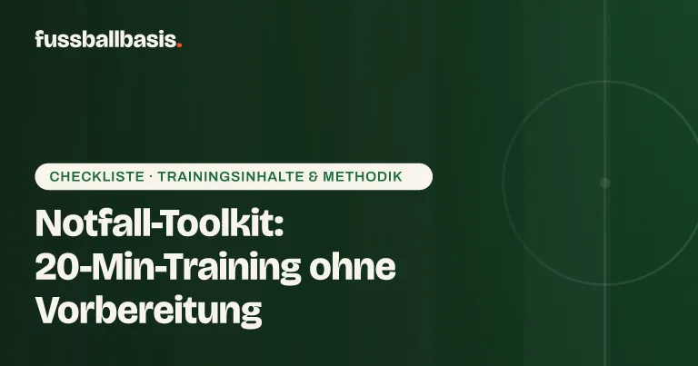 Titelbild: Notfall-Toolkit: 20-Min-Training ohne Vorbereitung